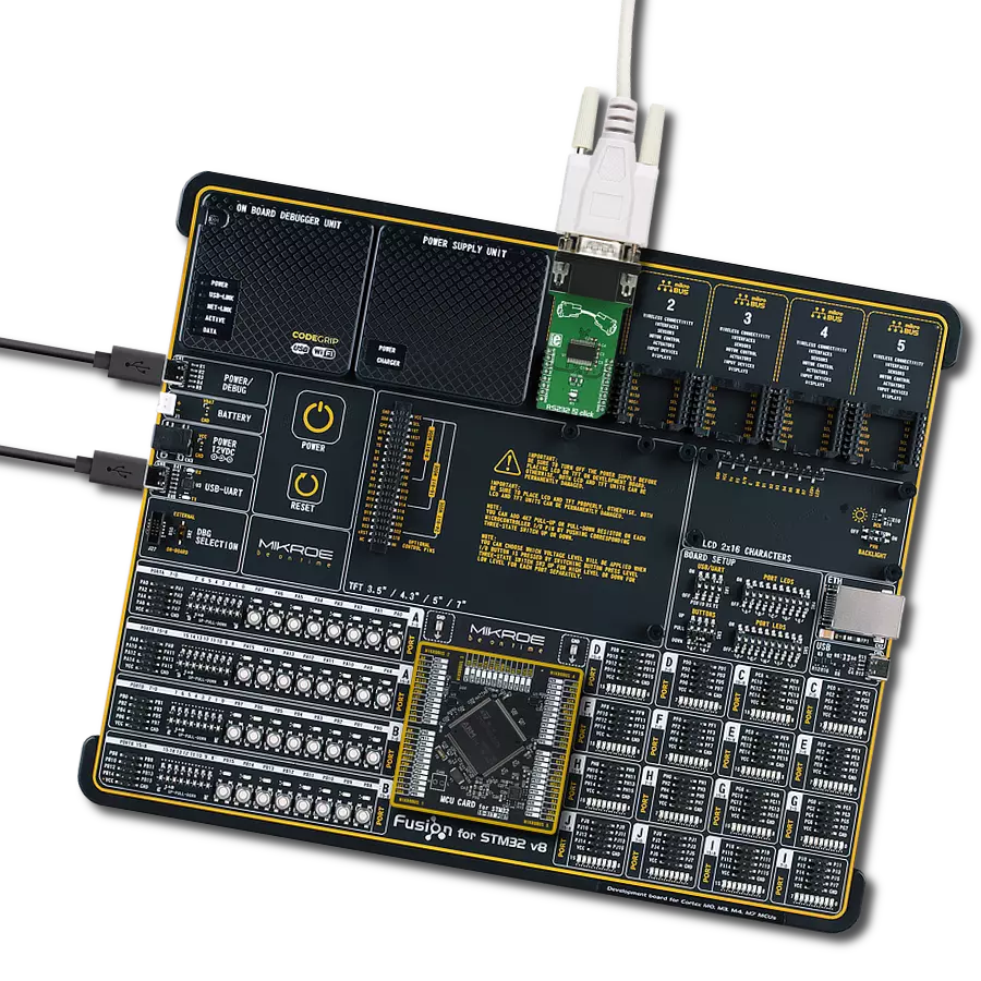 RS232 2 Click with Fusion for STM32 v8