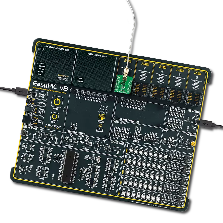 RF Meter 3 Click with EasyPIC v8