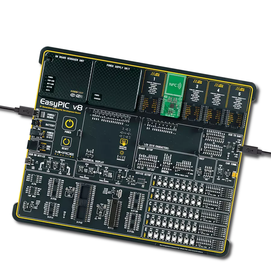 NFC 4 Click with EasyPIC v8