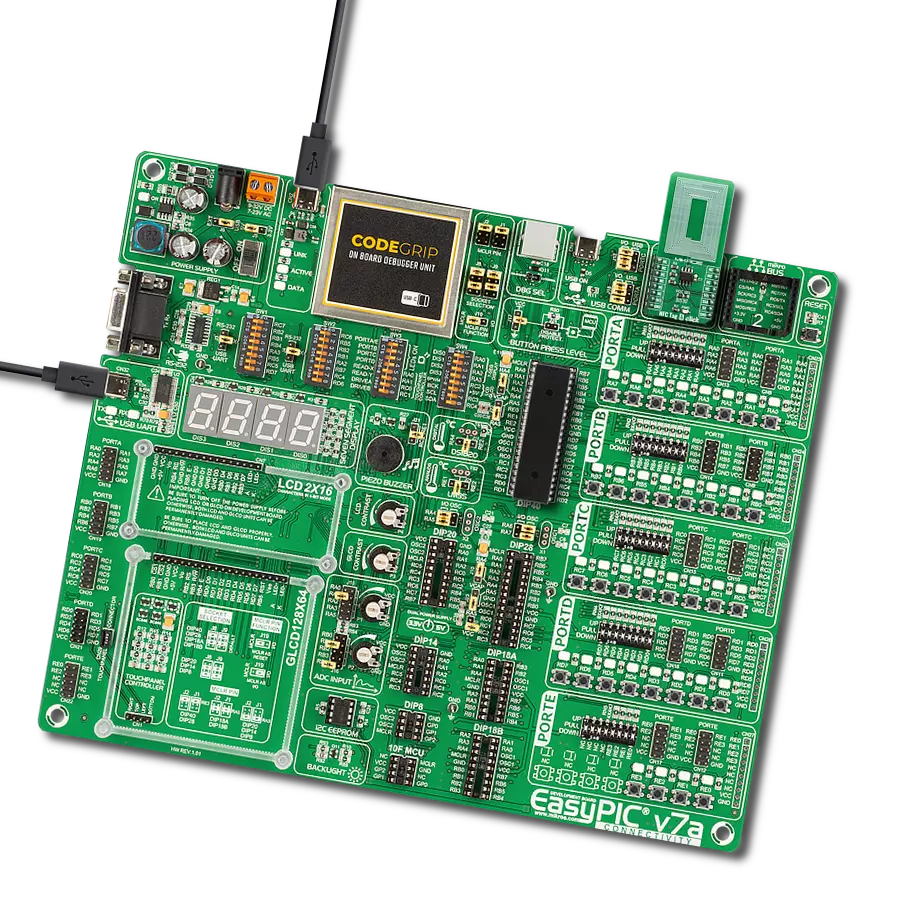 NFC Tag 4 Click with EasyPIC v7a