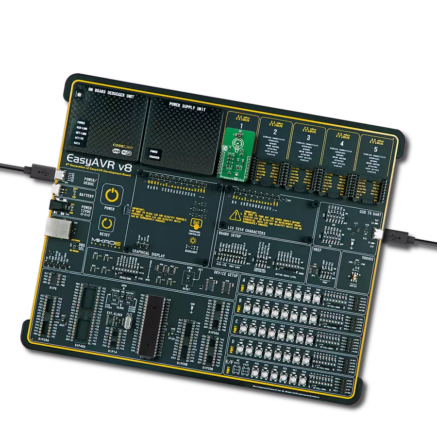 Pressure 11 Click with EasyAVR v8