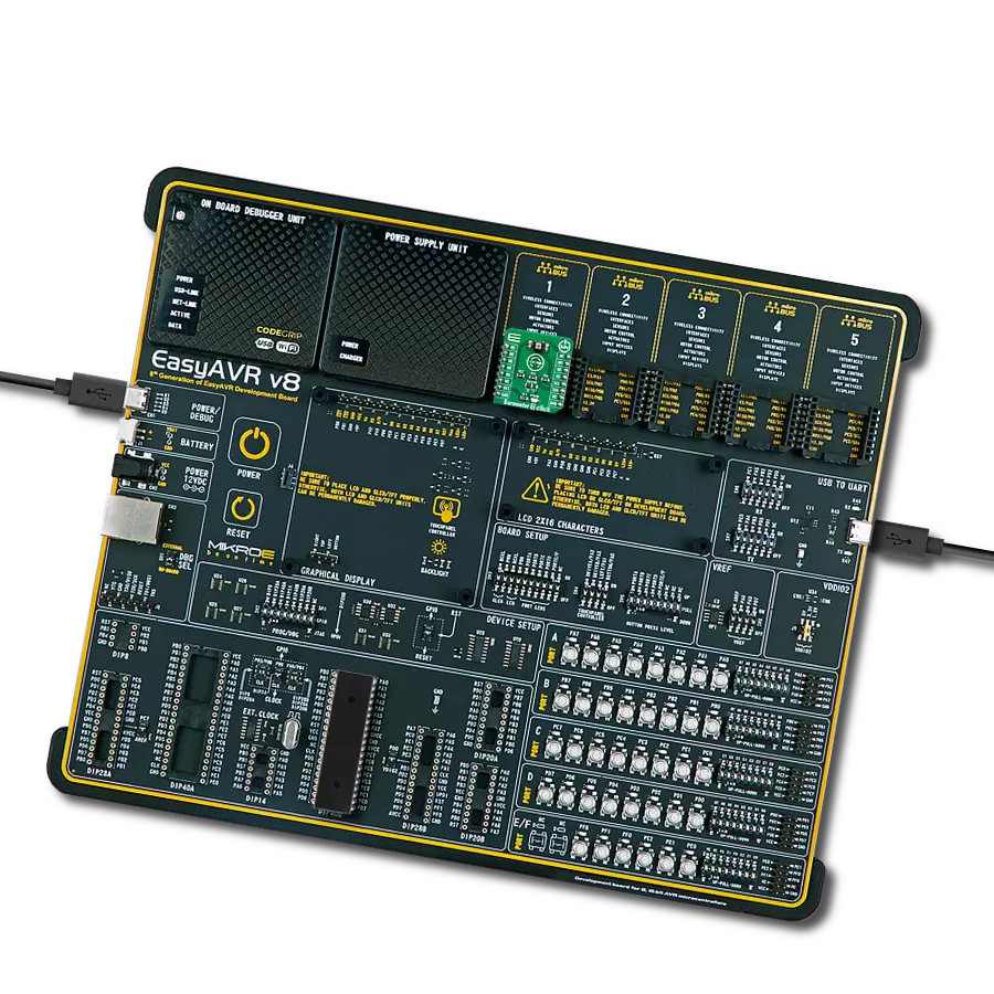 Barometer 2 Click with EasyAVR v8