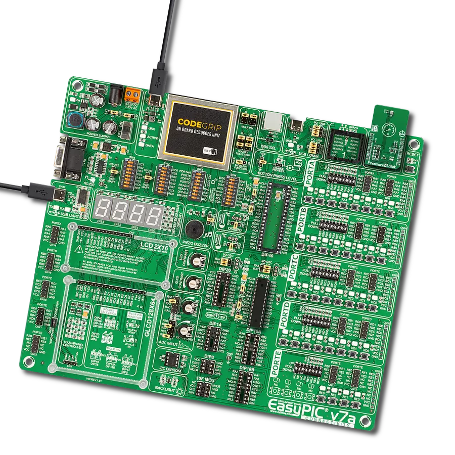 Pressure 4 Click with EasyPIC v7a