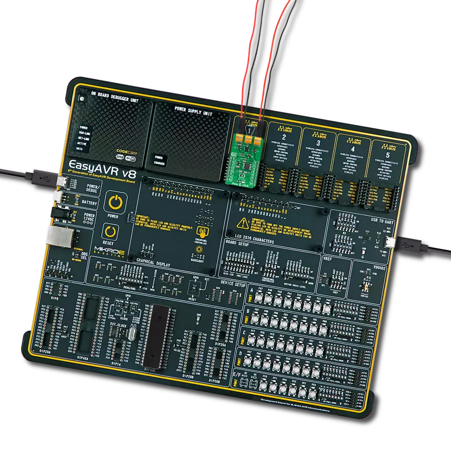 eFuse 3 Click with EasyAVR v8