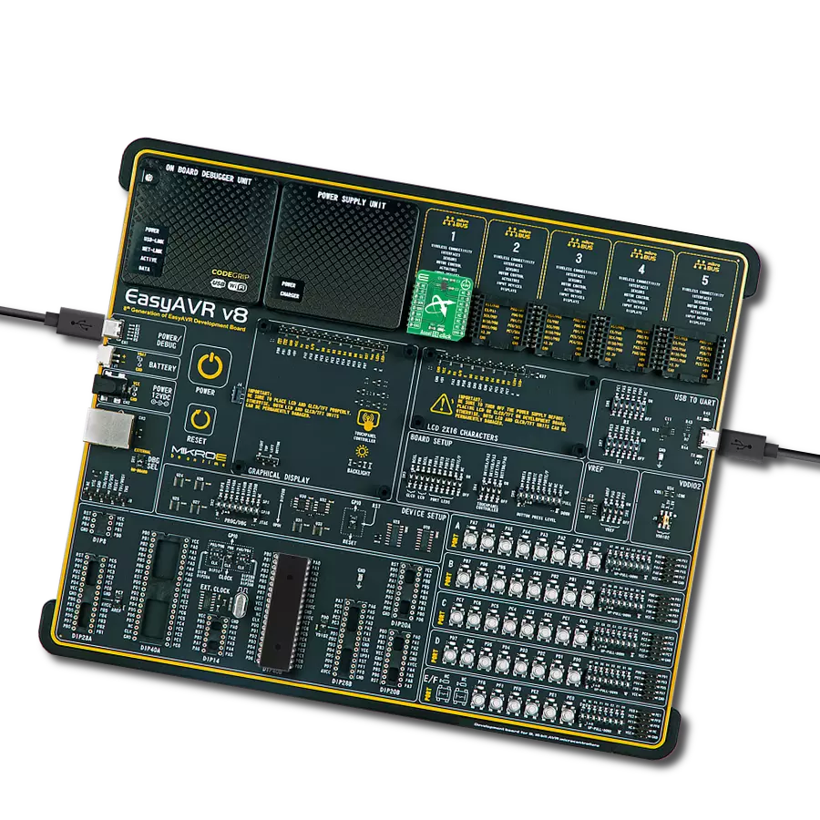 Accel 14 Click with EasyAVR v8