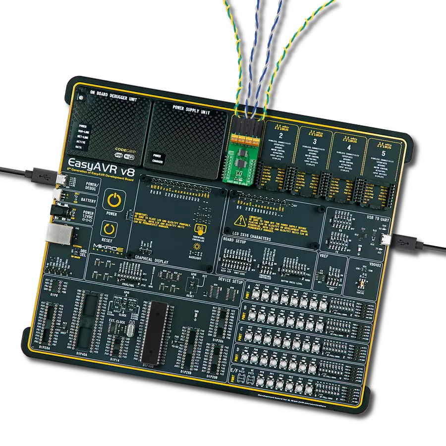 UART MUX 2 Click with EasyAVR v8