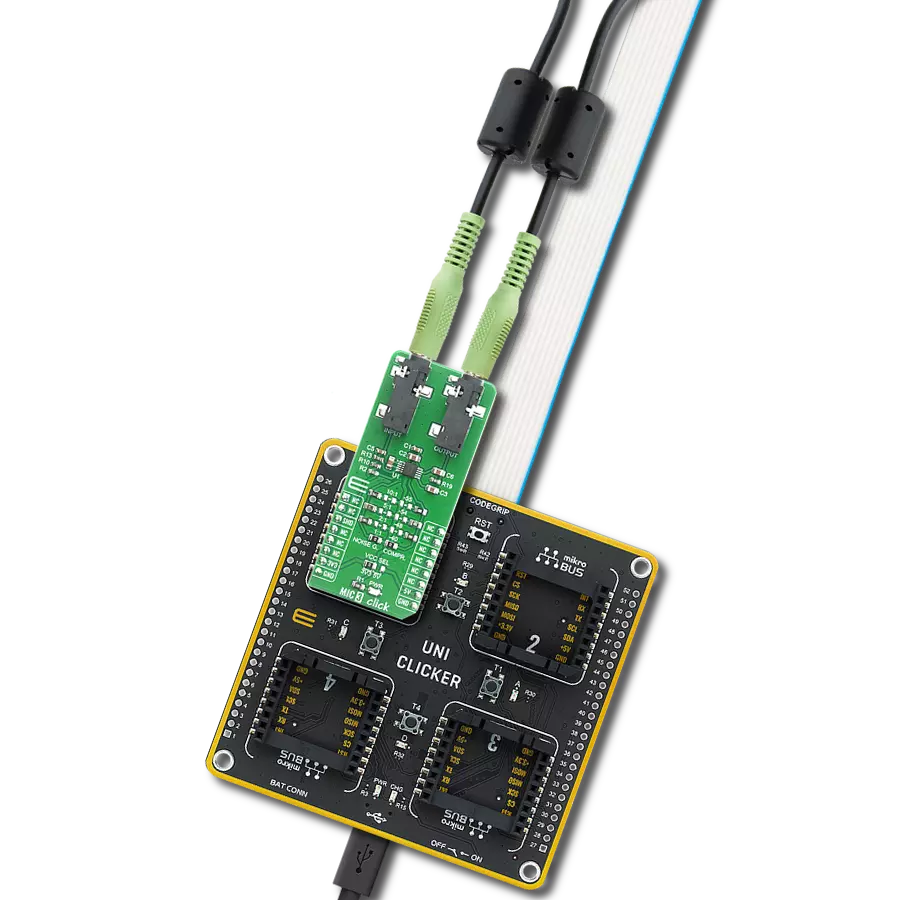 MIC 3 Click with UNI Clicker