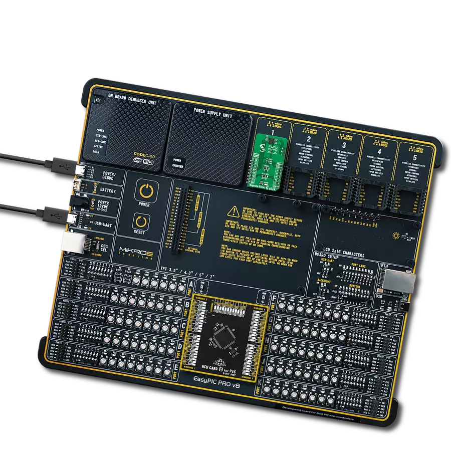 Magnetic Rotary 2 Click with EasyPIC PRO v8