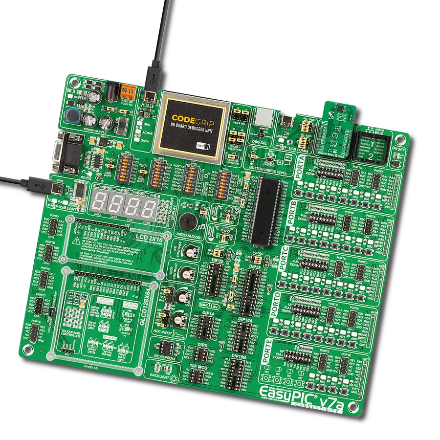 Magnetic Rotary 2 Click with EasyPIC v7a
