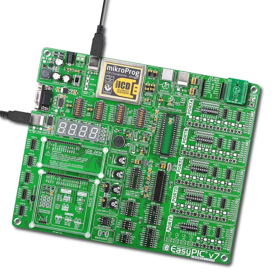 6DOF IMU 13 Click with EasyPIC v7