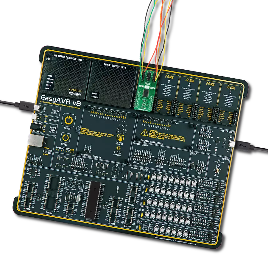EXPAND 6 Click with EasyAVR v8