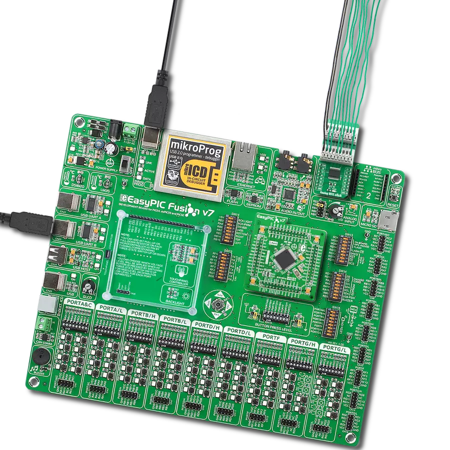 Analog MUX Click with EasyPIC Fusion v7
