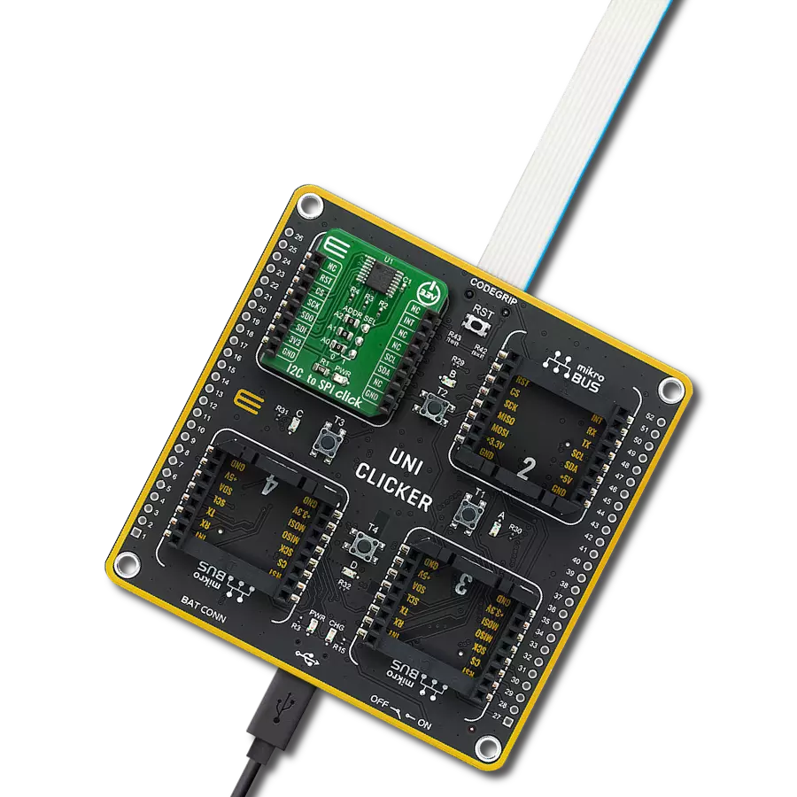 I2C to SPI Click with UNI Clicker