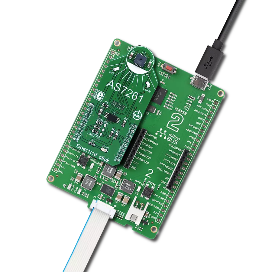 Spectral Click with Clicker 2 for Kinetis