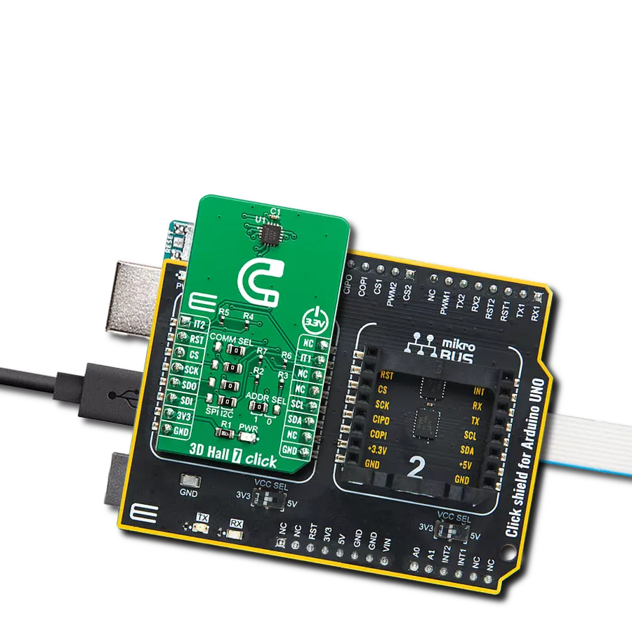 Achieve distance and angular measurements for position determination in 3D environments with AK09970N and ATmega328