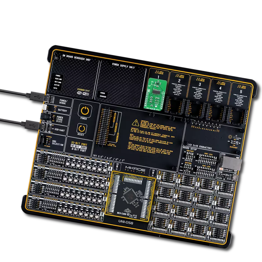 3D Hall 3 Click with UNI-DS v8