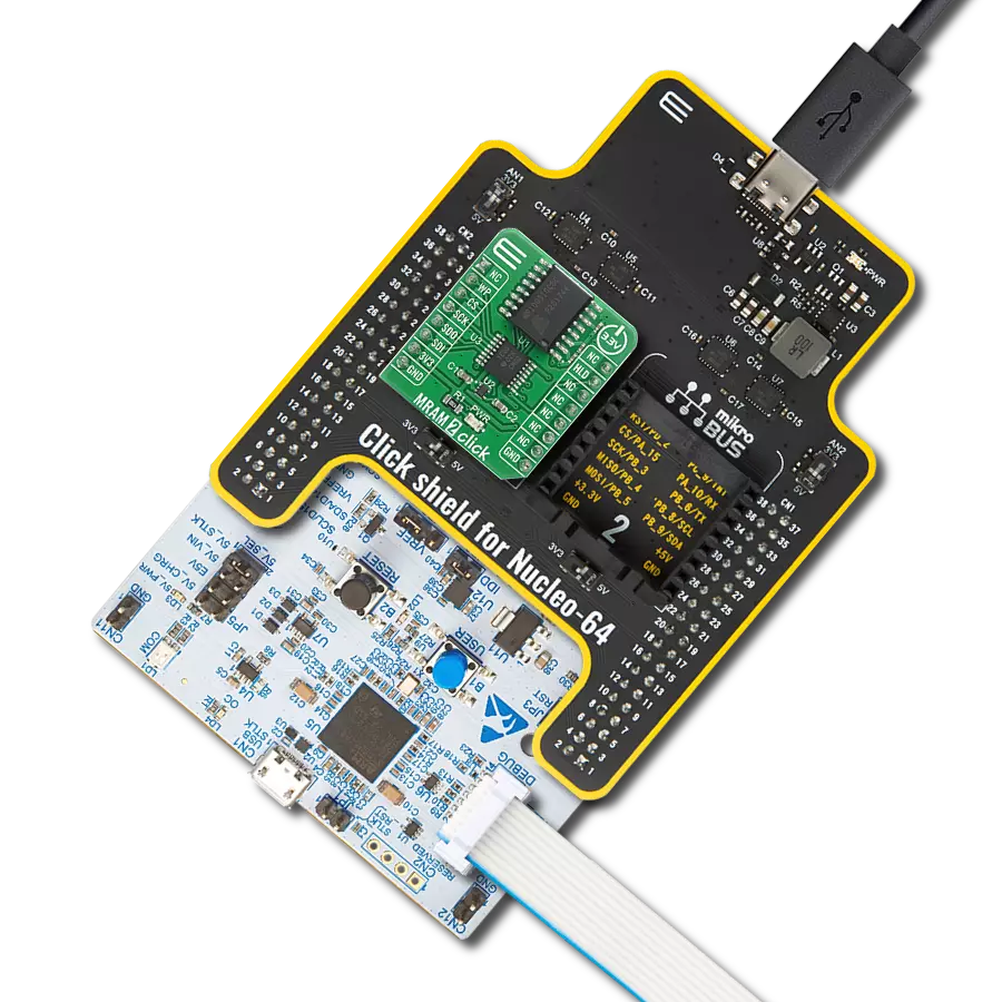 MRAM 2 Click with Nucleo 64 with STM32G474RE MCU