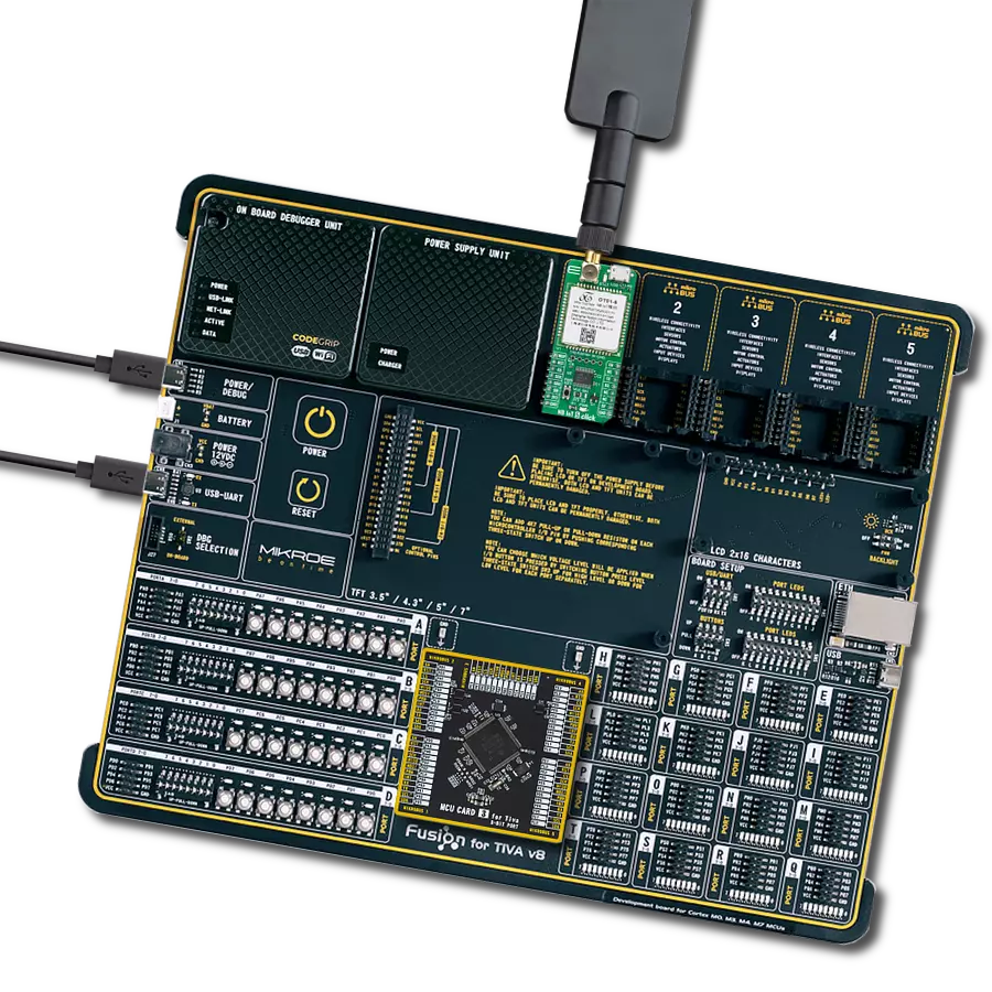 NB IoT 5 Click with Fusion for Tiva v8