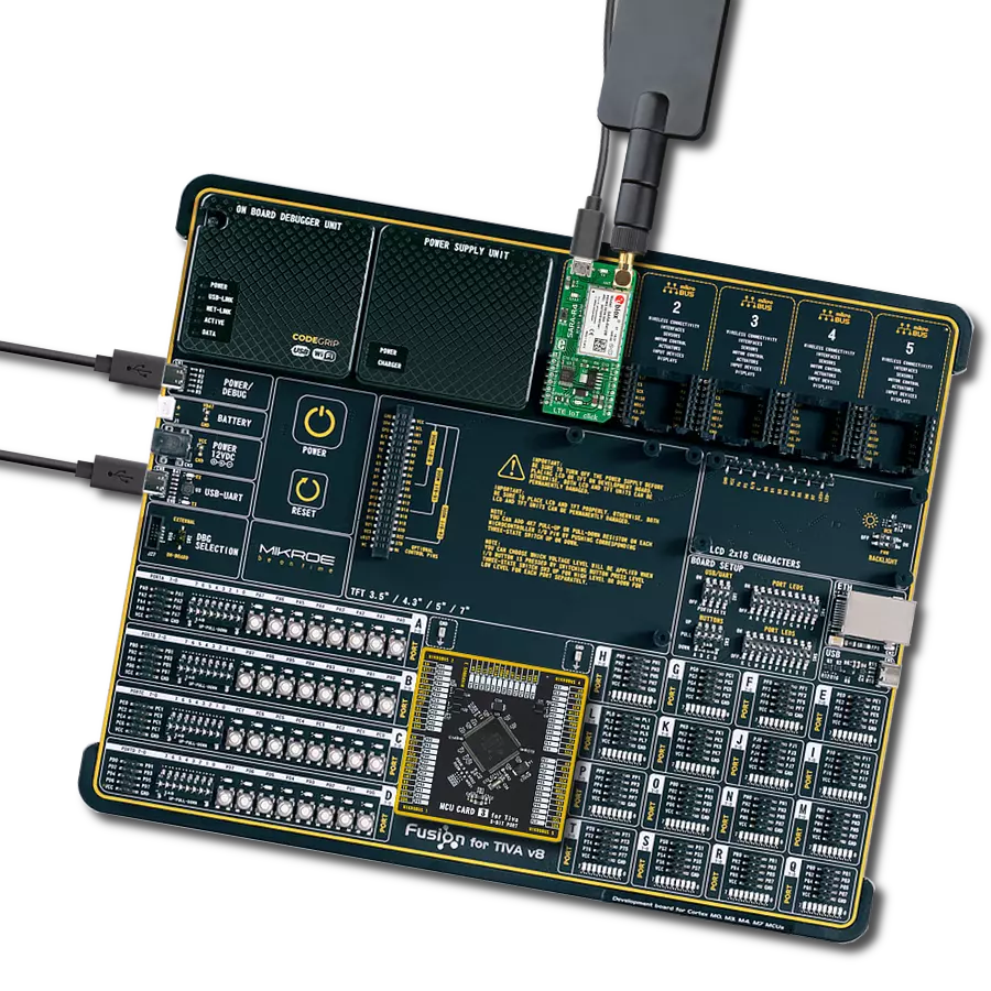 LTE IoT Click with Fusion for Tiva v8