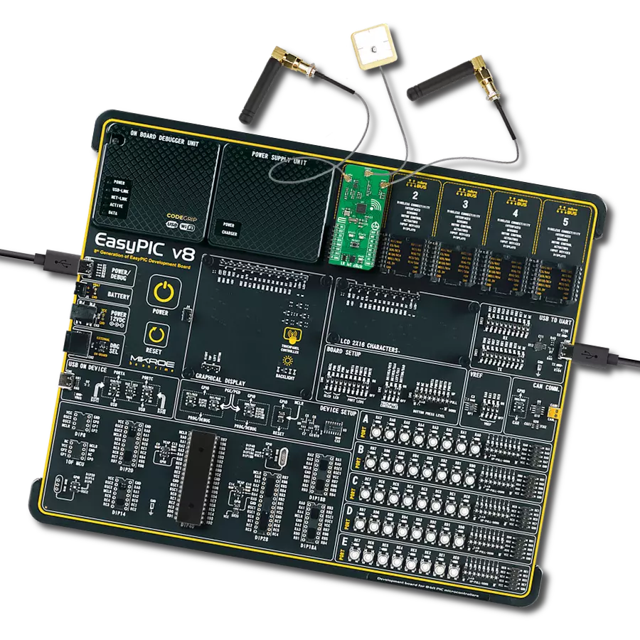 LR IoT Click with EasyPIC v8