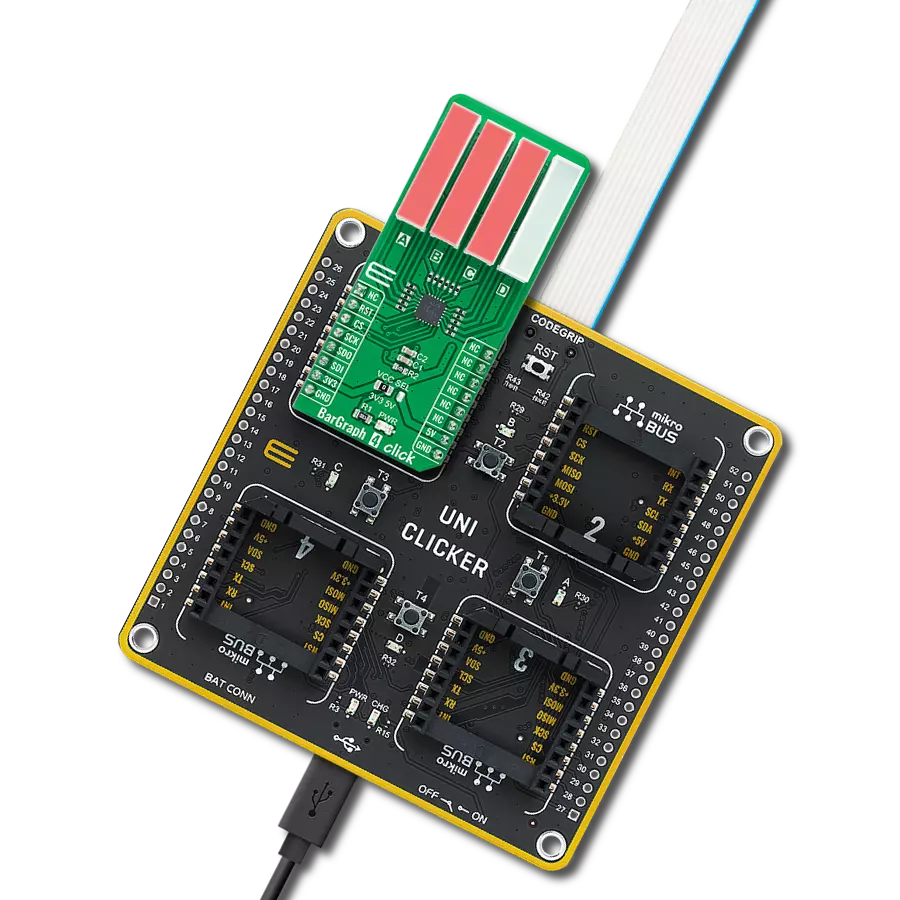 BarGraph 4 Click with UNI Clicker