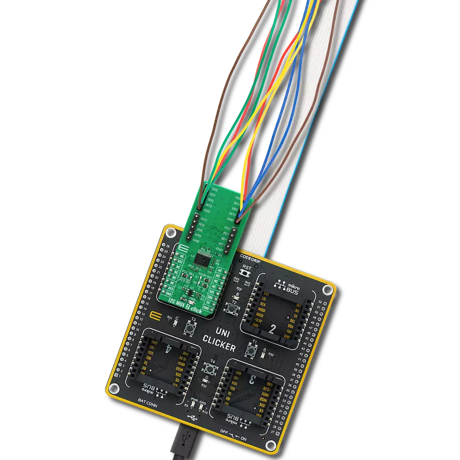 I2C MUX 2 Click with UNI Clicker