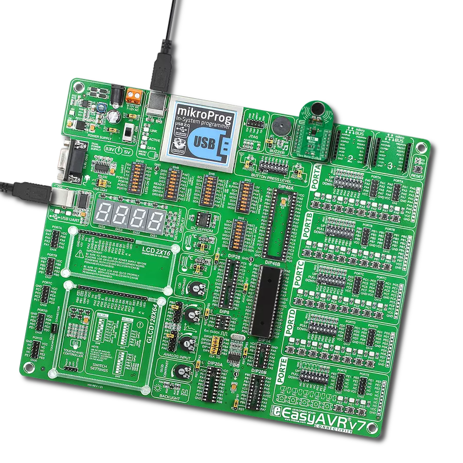 Vibro Motor 4 Click with EasyAVR v7