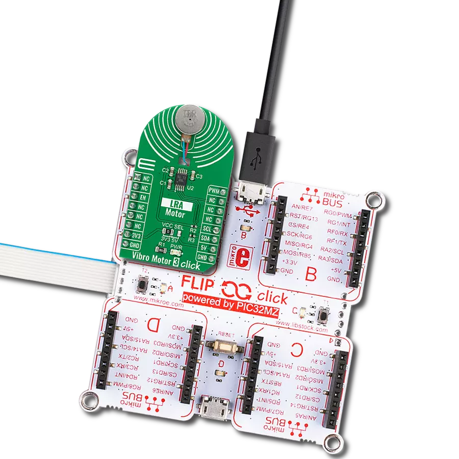 Enable users to tailor vibration patterns to their preferences using G0832022D and PIC32MZ2048EFH100