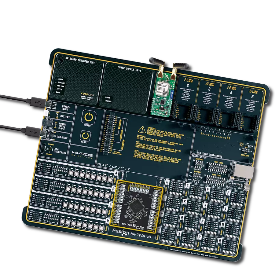 GSM/GNSS Click with Fusion for Tiva v8