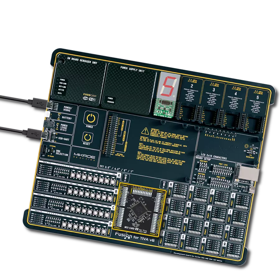 BIG 7-SEG R Click with Fusion for Tiva v8