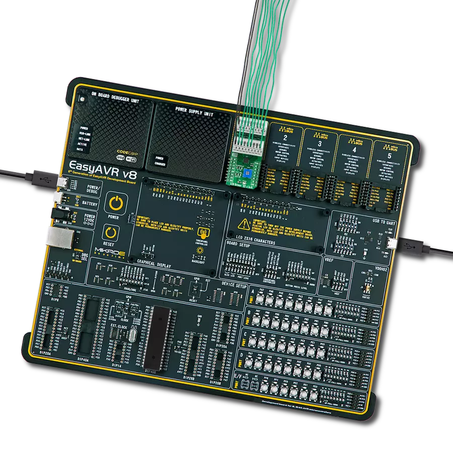 LED Driver 10 Click with EasyAVR v8