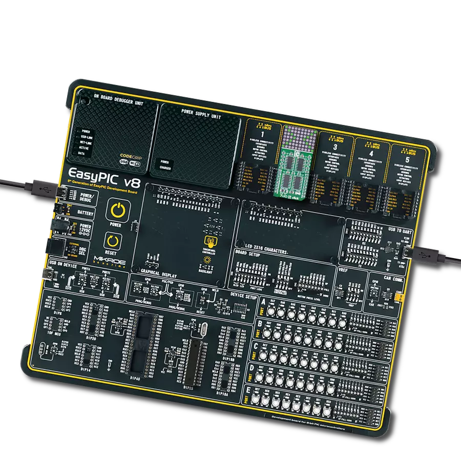 7x10 G Click with EasyPIC v8