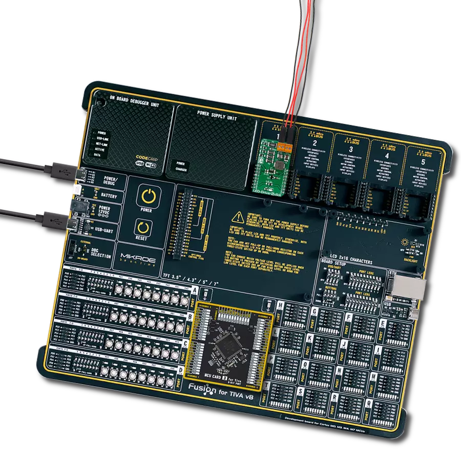 LED Driver 5 Click with Fusion for Tiva v8