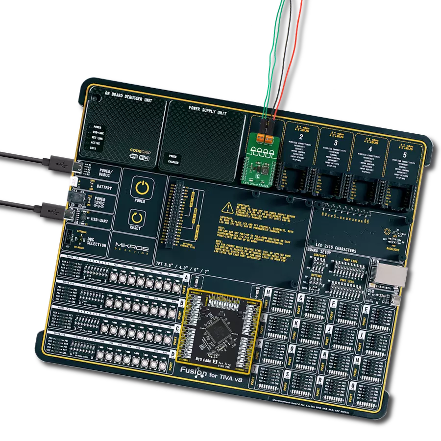 LED Driver 4 Click with Fusion for Tiva v8