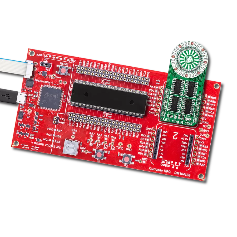 Led ring R Click with Curiosity HPC