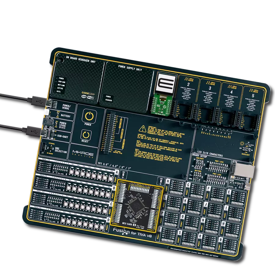 LCD Mono Click with Fusion for Tiva v8
