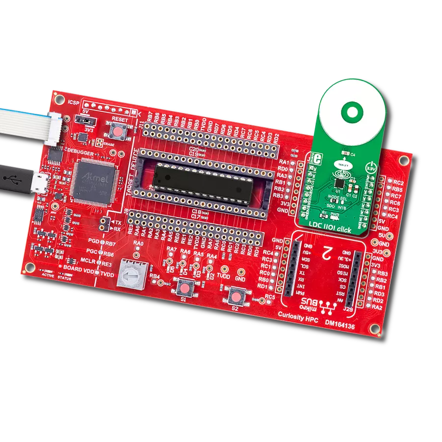 LDC1101 click with Curiosity HPC