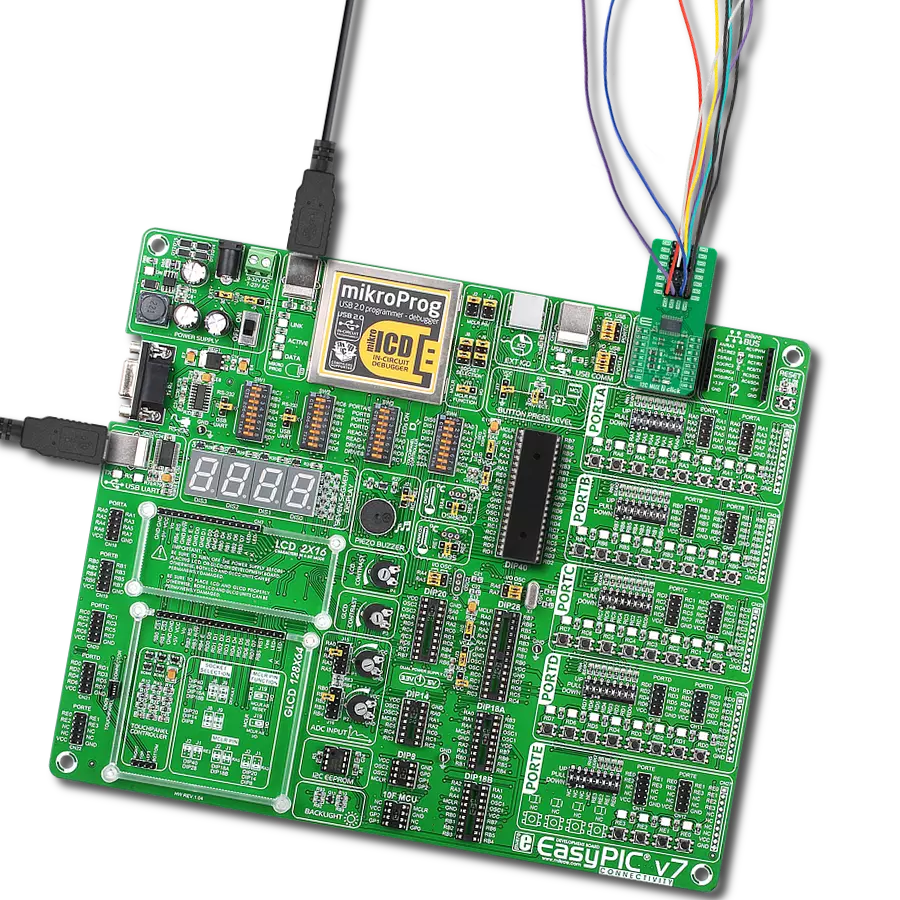 I2C MUX 7 Click with EasyPIC v7