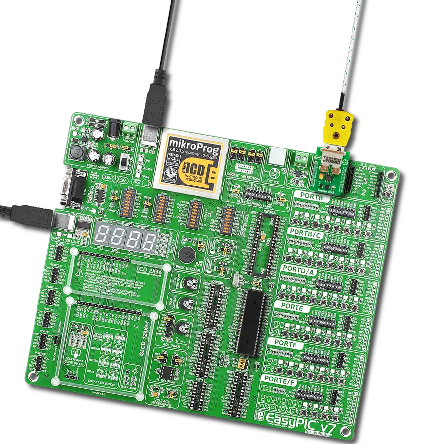 THERMO Click with EasyPIC v7 for dsPIC30