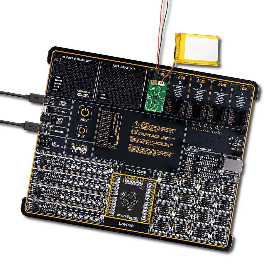 MCP73871 click with UNI-DS v8