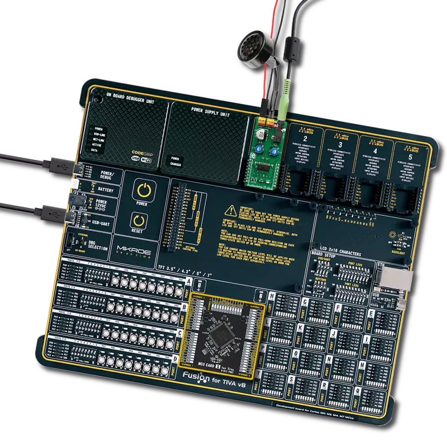 AudioAmp 6 Click with Fusion for Tiva v8