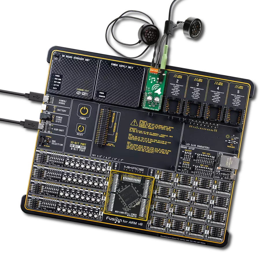 2x30W Amp Click with Fusion for ARM v8