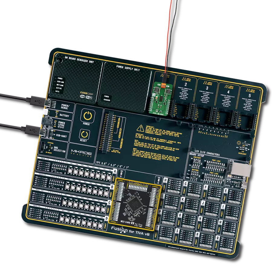 ADC 7 Click with Fusion for Tiva v8