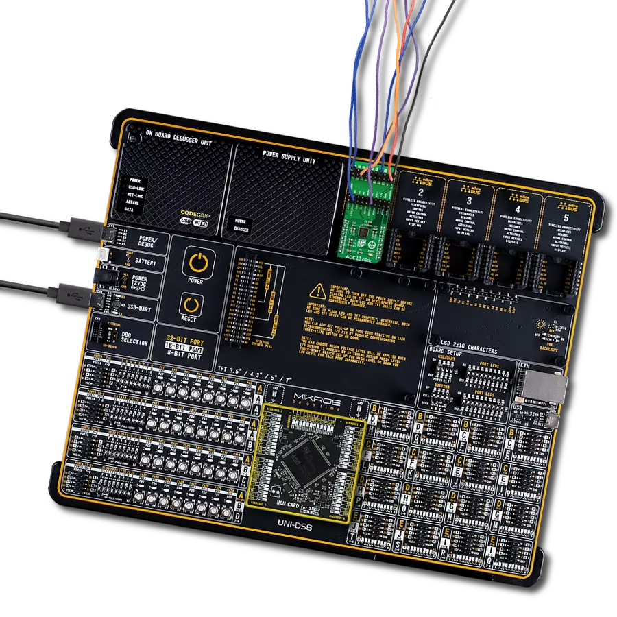 ADC 6 Click with UNI-DS v8