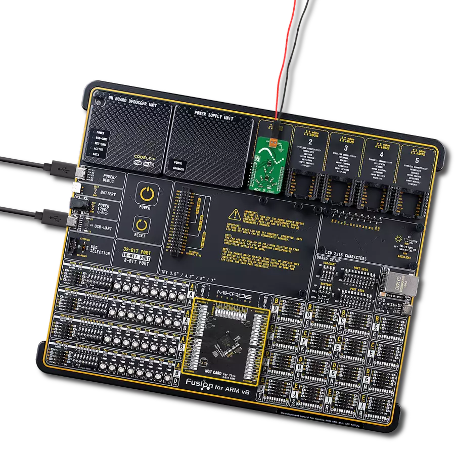 ADC 5 click with Fusion for ARM v8