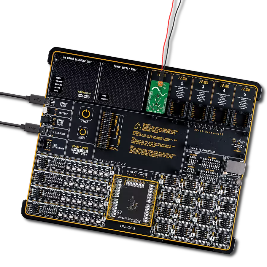 ADC 5 click with UNI-DS v8
