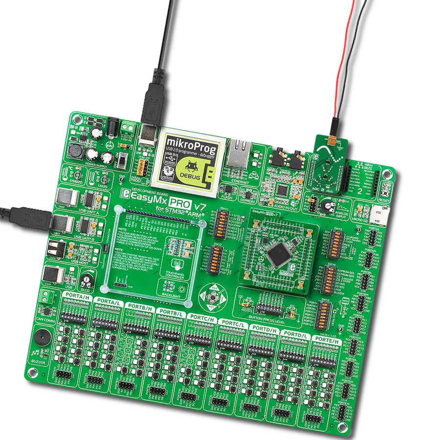 ADC 5 click with EasyMx PRO v7 for STM32