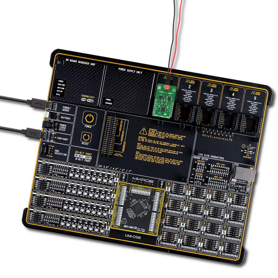 UART 1-Wire Click with UNI-DS v8