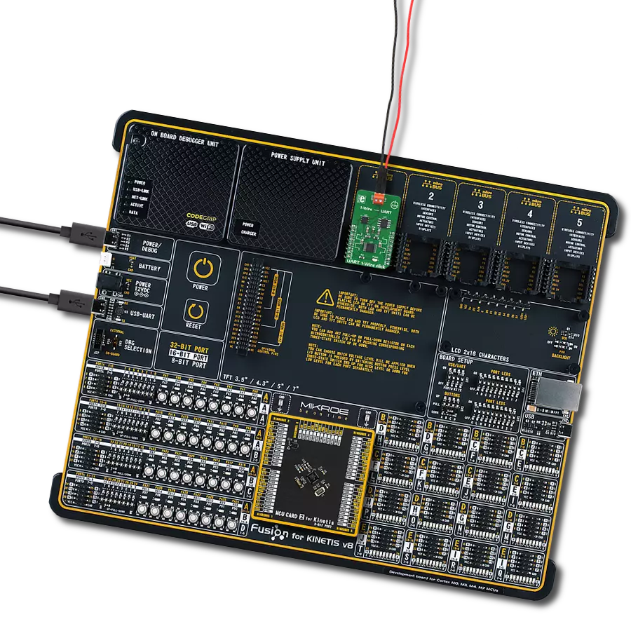 UART 1-Wire Click with Fusion for Kinetis v8