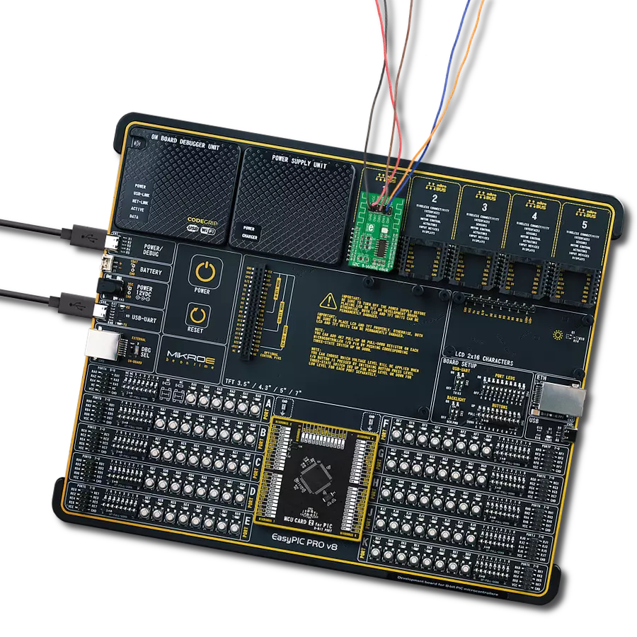 I2C 1-Wire Click with EasyPIC PRO v8
